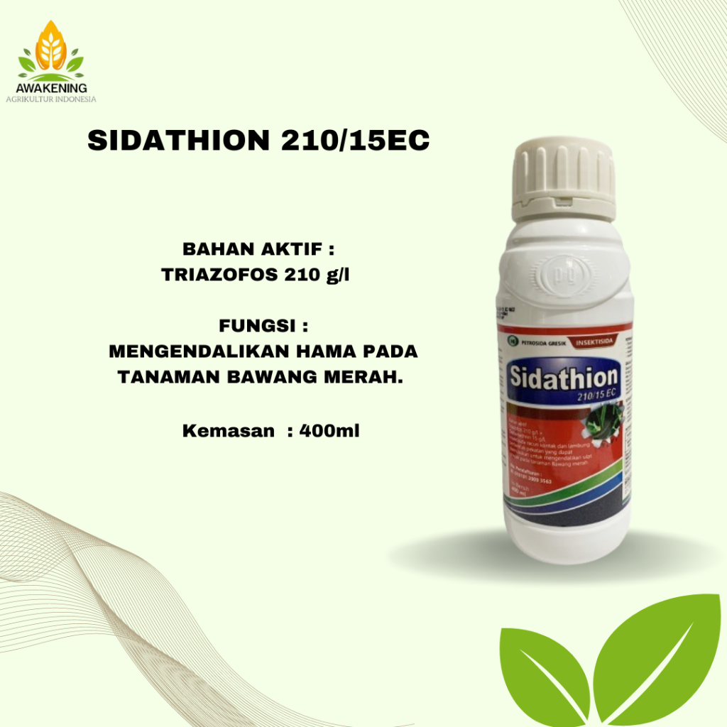 SIDATHION 210/15EC 400ML INSEKTISIDA TRIAZOFOS