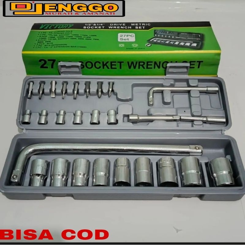 Kunci Shock 27 Pcs Victory Kunci Sok Set Lengkap