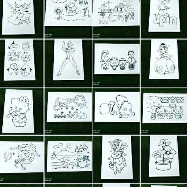 

Styrofoam lukis ukura 33x5x1cm isi 5 gambar ART A3K6