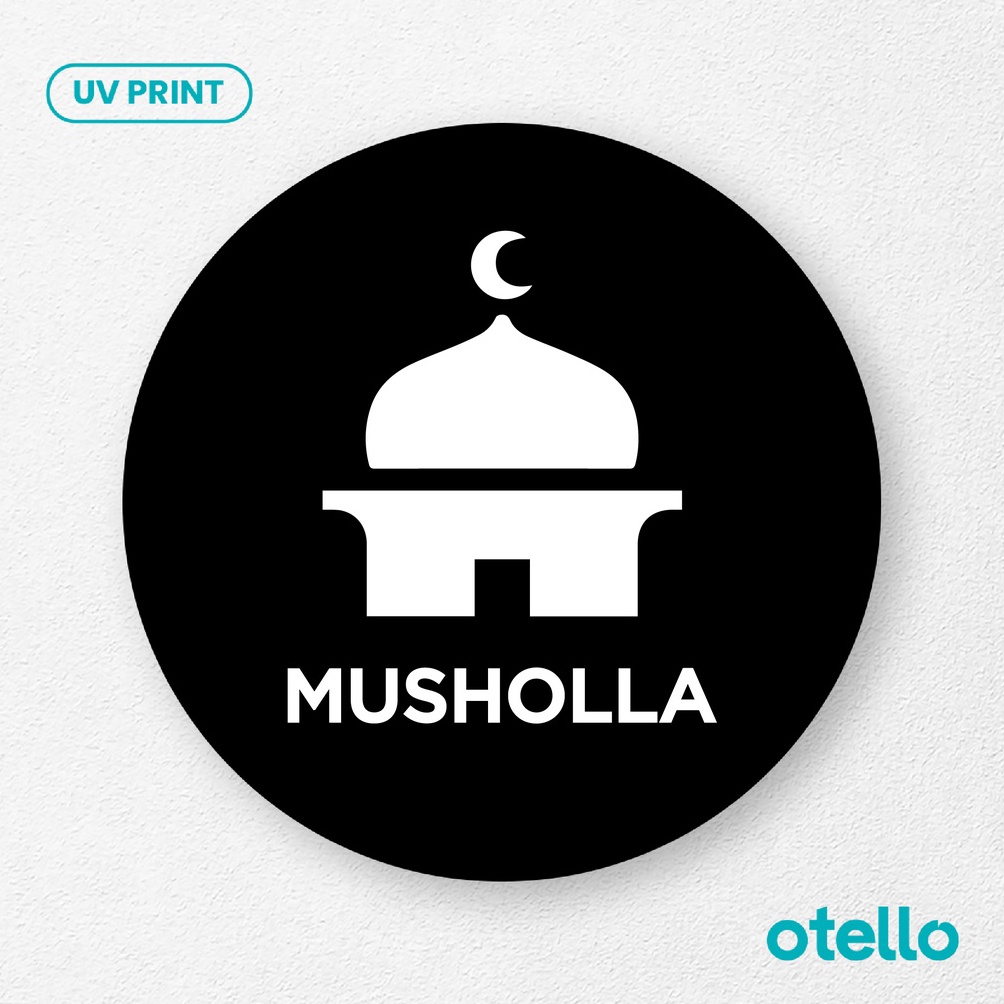 

Otello Musholla Sign Board Akrilik Mushola Signage Label Acrylic Nama Ruangan Penanda Room Name ART U3I9