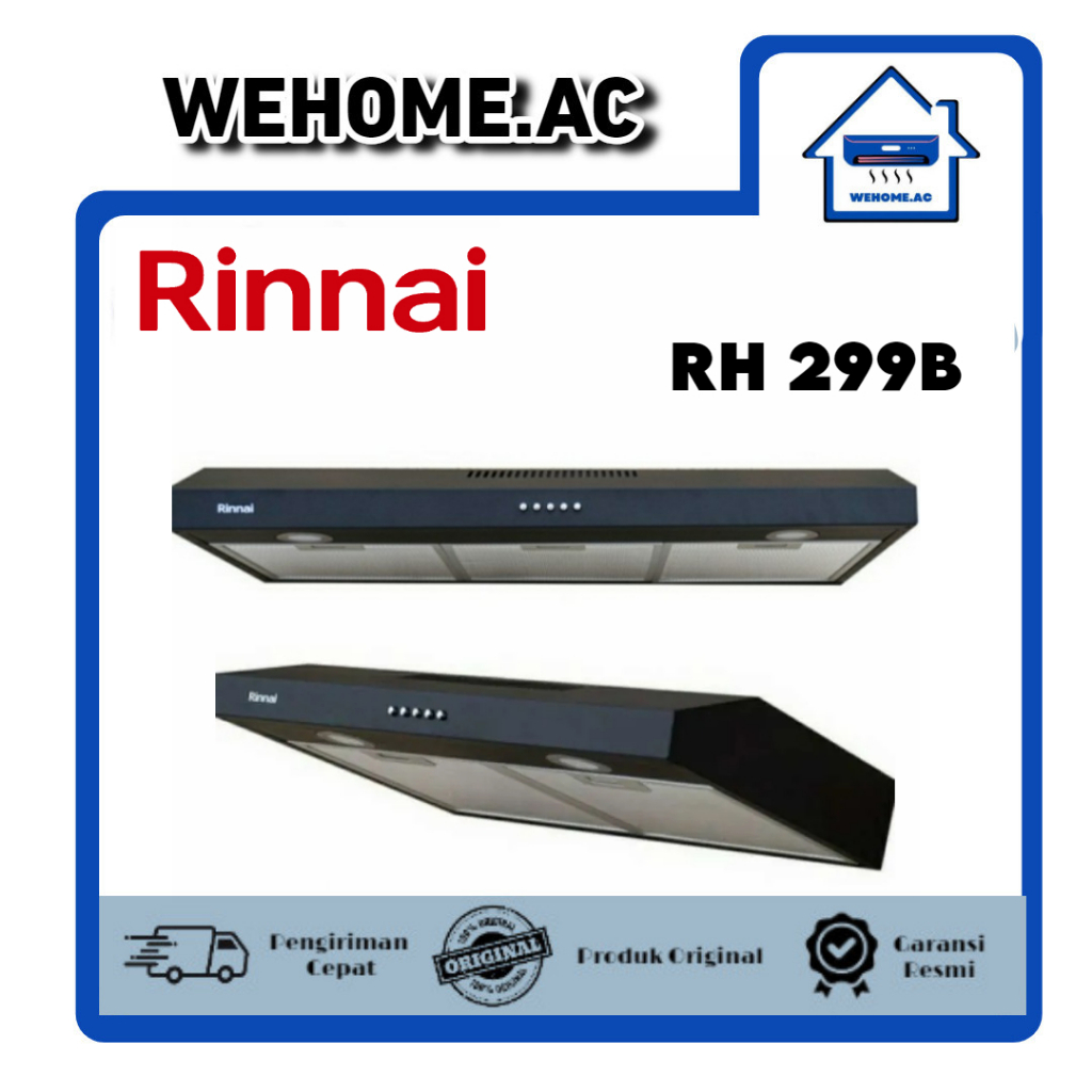 Cooker Hood Rinnai RH-229-B  RH127 Cooker Hood 70 cm/ / 90 Cm Penghisap Asap Dapur Rinnai