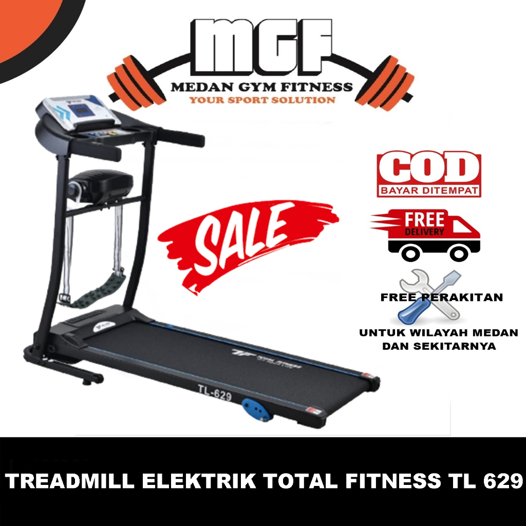ALAT FITNESS TREADMILL ELEKTRIK TOTAL FITNESS TL 629