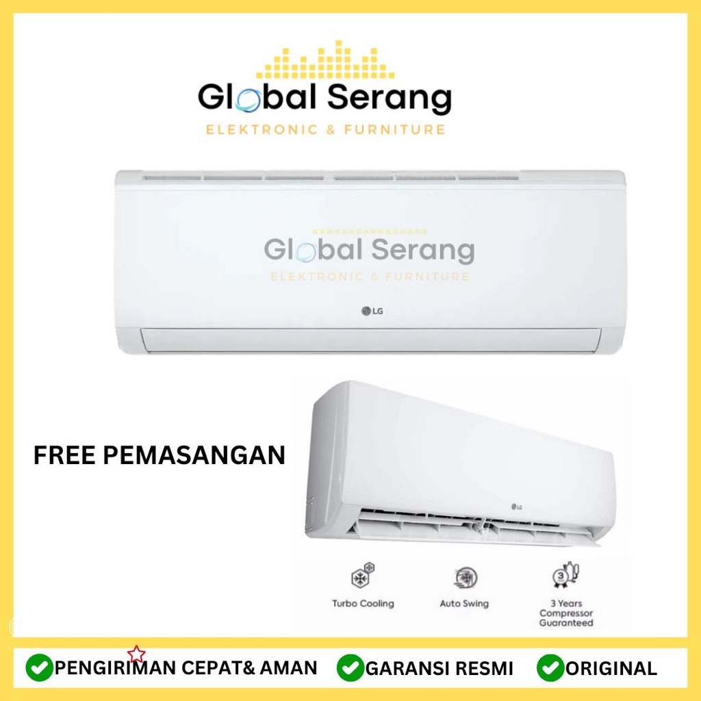 AC LG 05EV5 INVERTER - DUAL COOL - INVERTER + PASANG SERANG
