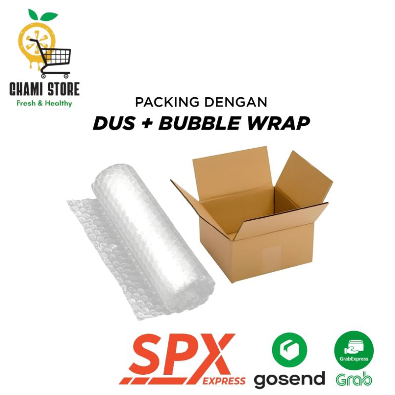 

Packing Tambahan Dus + Bubble Wrap