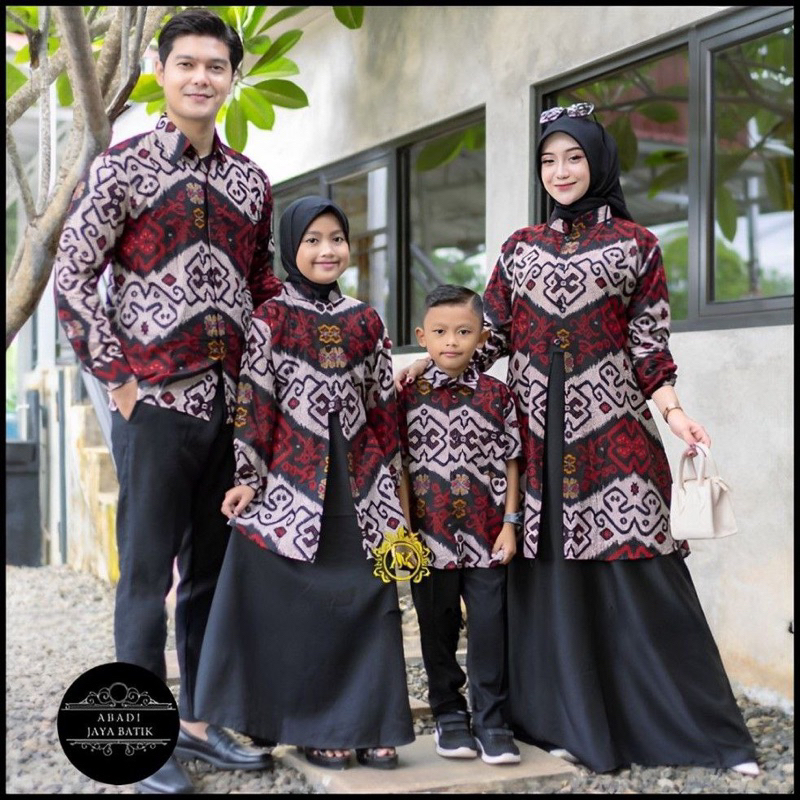 Sarimbit Keluarga 2025 Lebaran New Cardiy Series Batik Couple keluarga Terbaru Pasangan Ayah Ibu Dan
