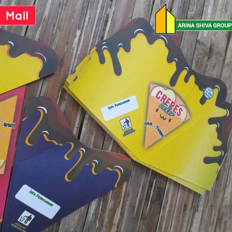 

100 LEMBAR KEMASAN CREPES JUMBO BAHAN DUPLEK PUTIH SUPER QUALITY | KERTAS KREPES CRISPY HIGH QUALITY | BOX LEKKER WAFFLE CROFFLE MURAH PRODUK TERBARU | TOKO KEMASAN ONLINE | TOKO ANEKA KEMASAN OFFICIAL | ARINA SHIVA GROUP | SHIVACORP 2086