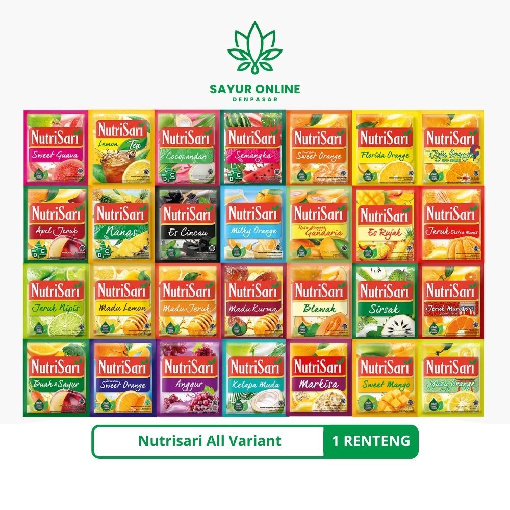 

Nutrisari All Variant 1 Renteng - Sayur Online Denpasar