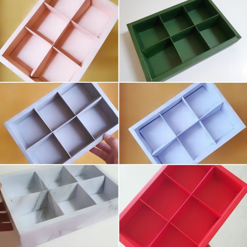 

( 5 pcs ) Dus Kotak Packaging Fruitpie Box Hampers Mika Transparant Polos Sekat 6