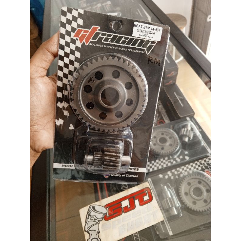 rasio gf racing k44 beat Scoopy stater halus 14-43 14-44 gear rasio