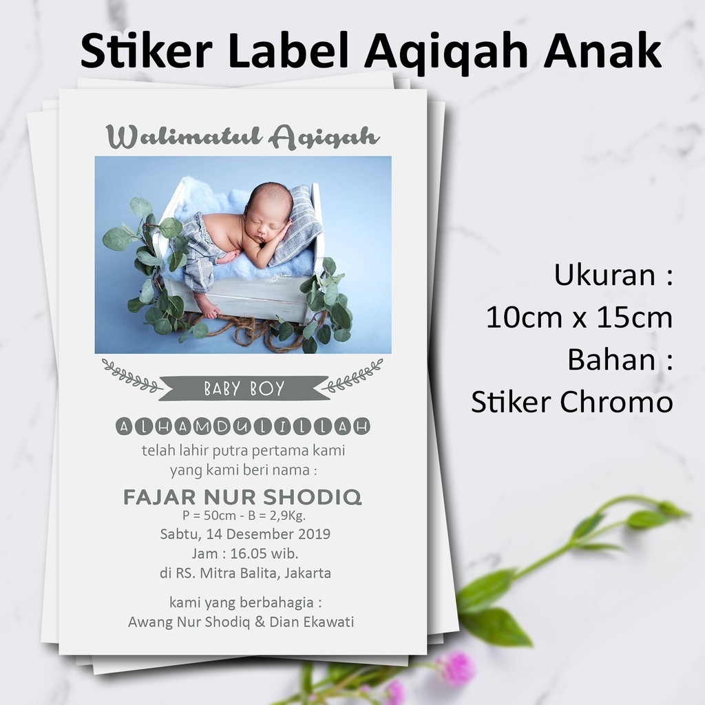 

STIKER LABEL SYUKURAN KELAHIRAN AQIQAH BABY SHOWER BOY LAKI-LAKI