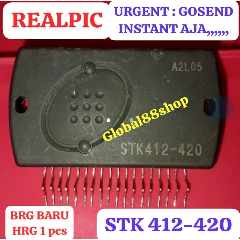 STK412-420 STK 412-420 412 ORI ASLI TWO-CHANNEL SHIFT POWER AUDIO AMPLIFIER IC TRANSISTOR IGBT PSU S