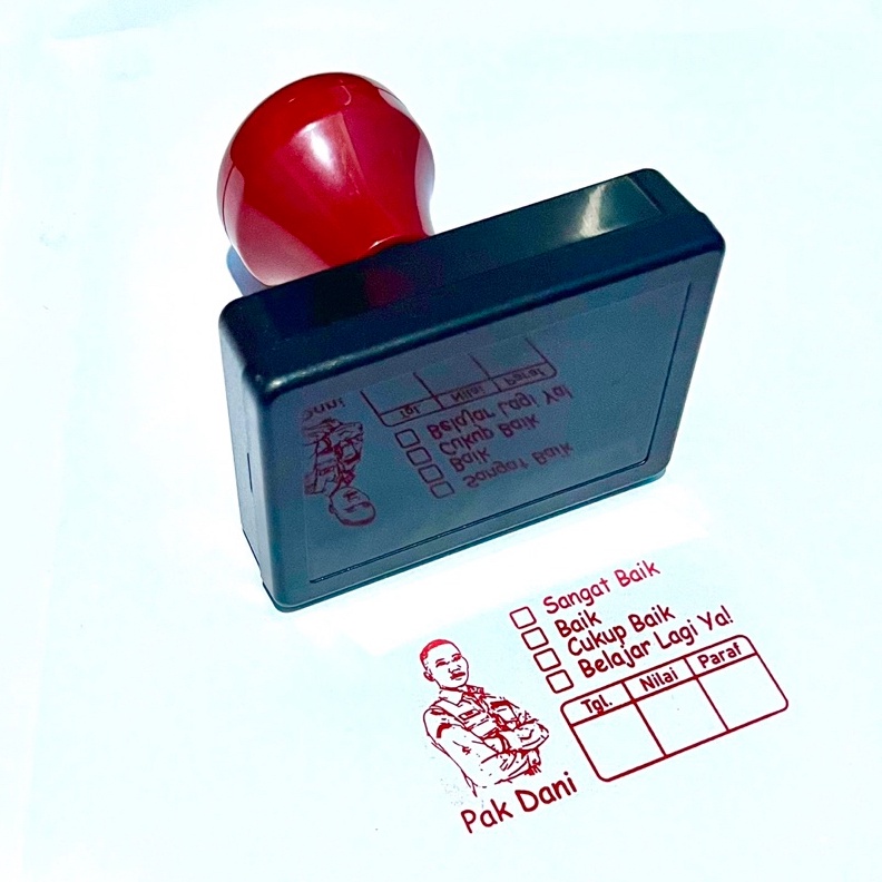 

Cap Stempel Otomatis Nilai Paraf Guru Custom Foto Sendiri ART L6U1