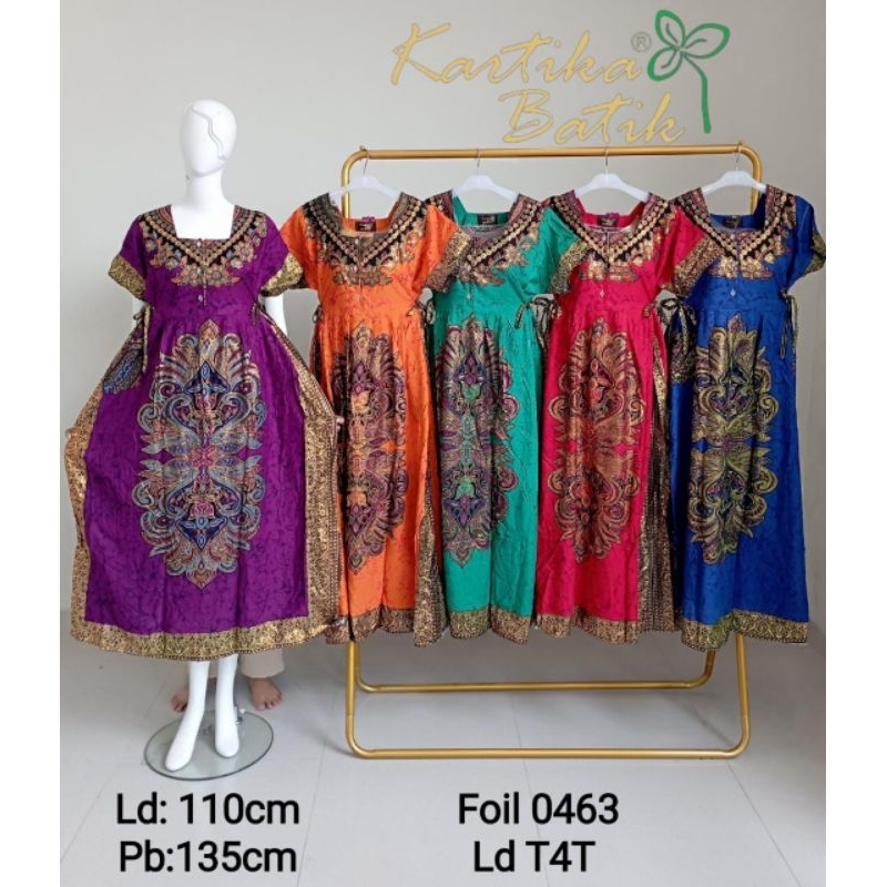 Daster Batik Prada Baju Daster Premium Foil Emas Sackdress