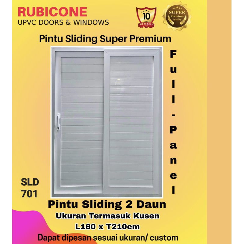 Pintu UPVC Rubicone Super Premium Sliding 2 daun SLD701