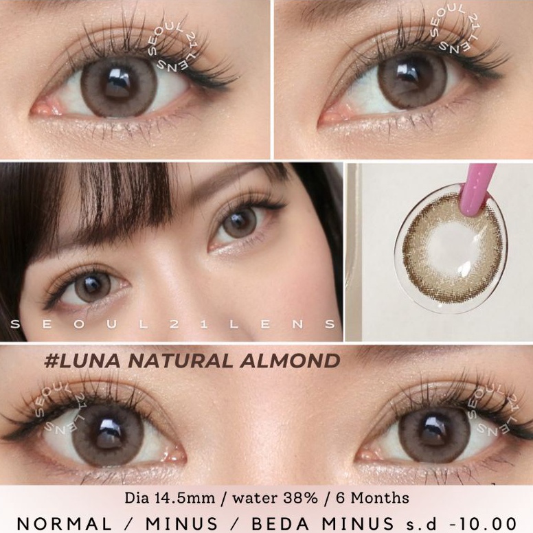 ART N62F SOFTLENS EOS LUNA NATURAL ALMOND NORMAL MINUS sd 1 Softlen KEMENKES