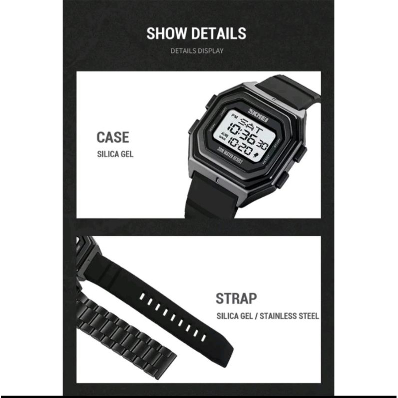 jam tangan skmei 1875 Digital wr 30m
