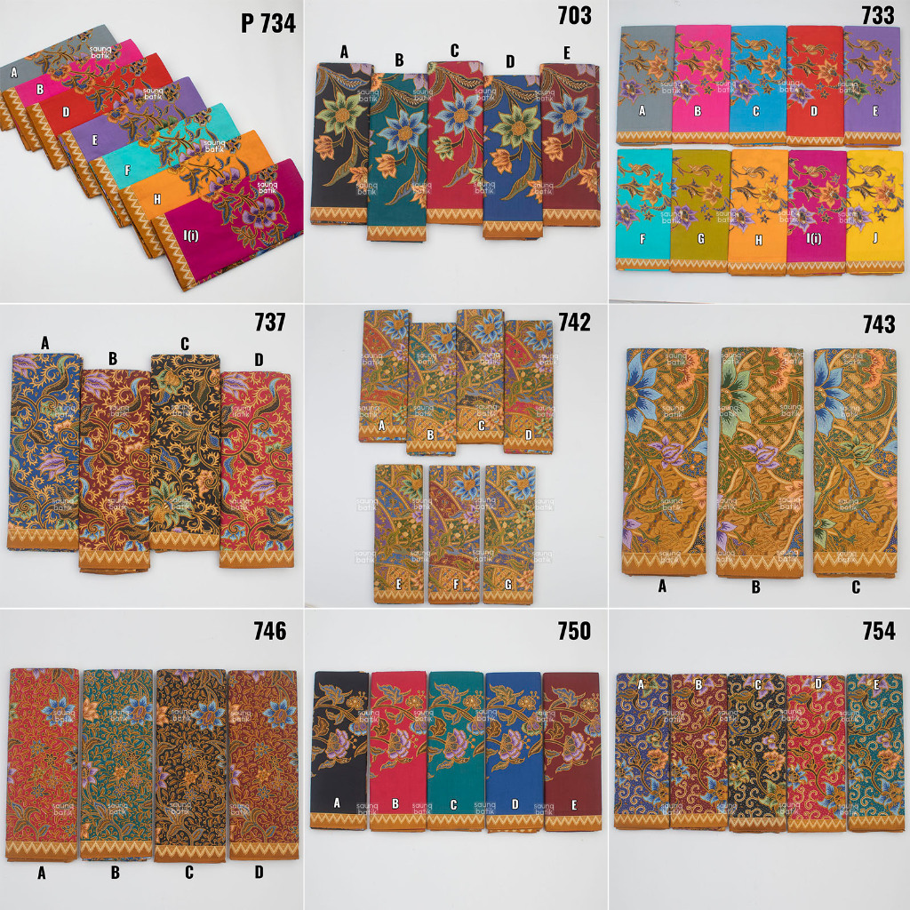 Kain Batik Samping Kebat Bahan Batik ADRM Dua Sekawan BYK CORAK