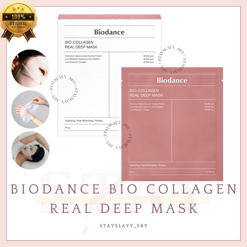 ART B13B READY STOCK Biodance Bio Collagen Real Deep Mask  Jelly Sleeping Mask  1 Original Korea