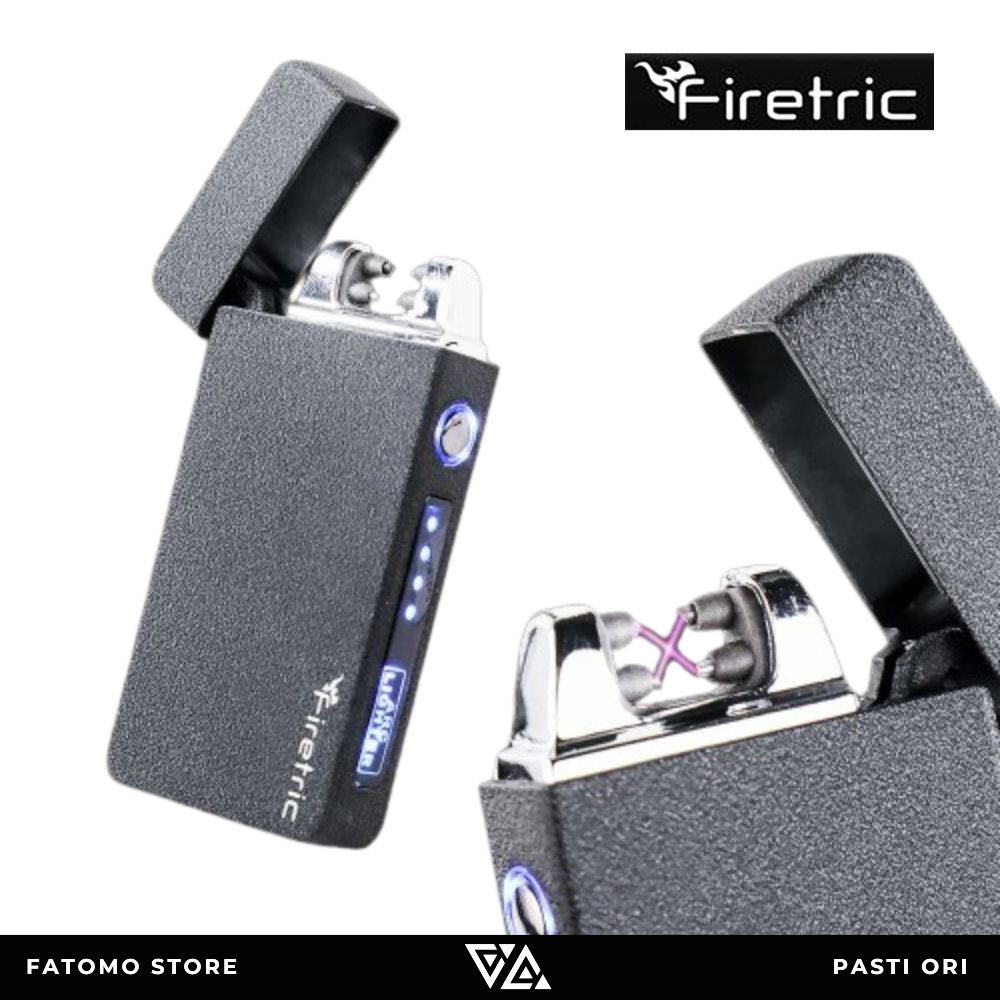 [ORI] Firetric Korek Api Elektrik Pulse Plasma Cross Double Arc Lighter - JL613-FD