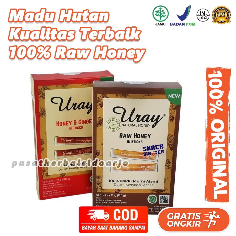 

Madu Uray Sachet - Raw Honey in Stick 120 Gram Hemat dan Praktis Original