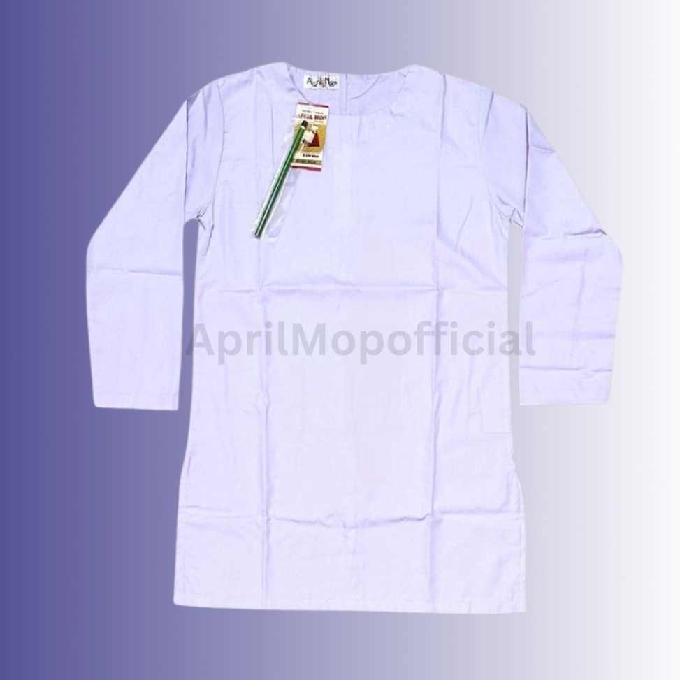 

APRIL MOP Seragam Sekolah BAJU KURUNG PUTIH PANJANG ART H8E9