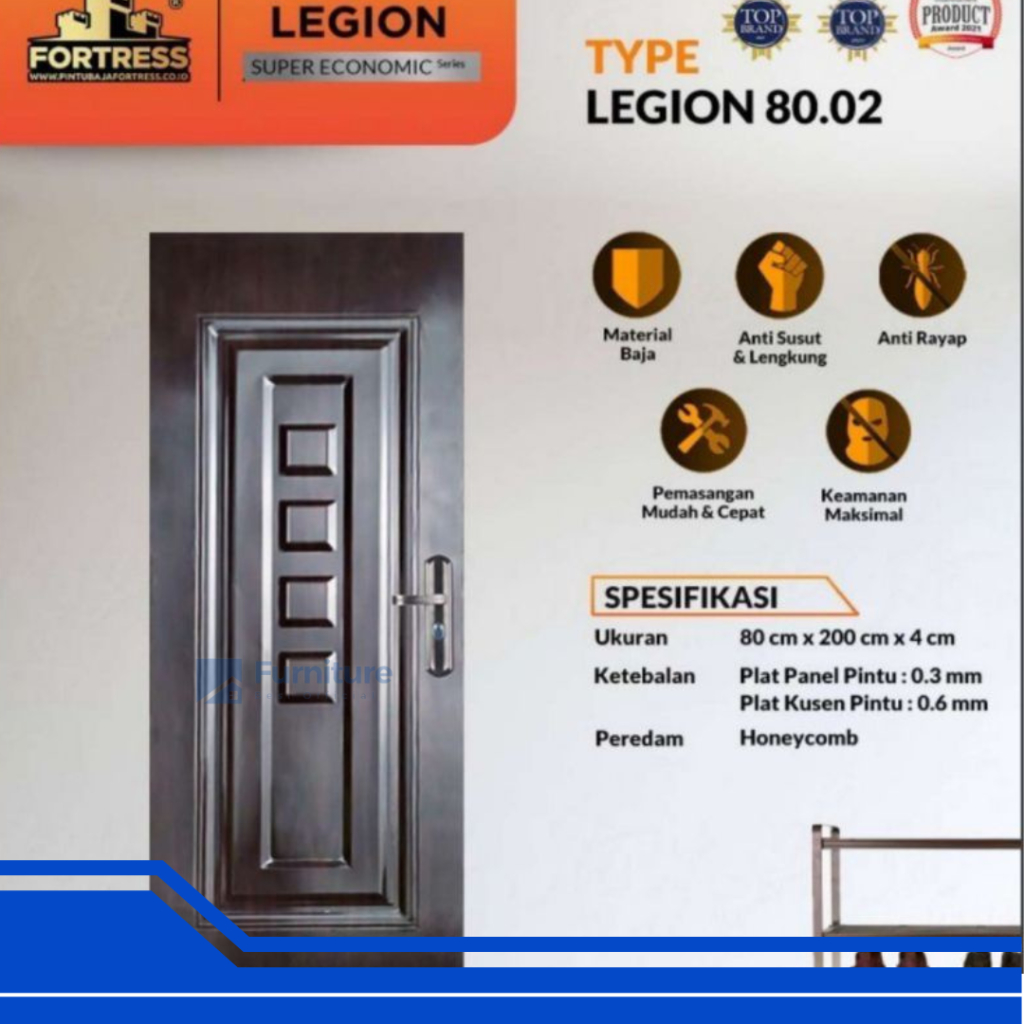 Pintu kamar tidur / Pintu baja full set / Pintu baja utama rumah / Pintu baja motif kayu / Pintu baj