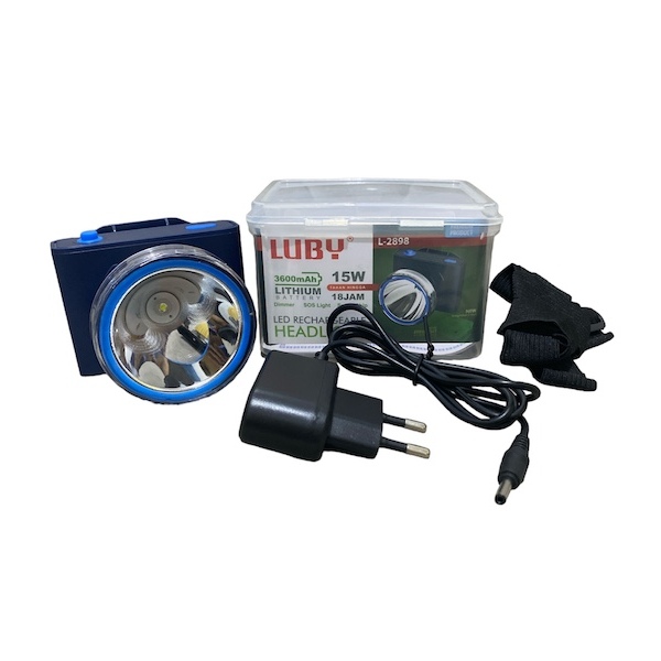 Luby Senter Kepala L 2898 15Watt Cahaya Putih
