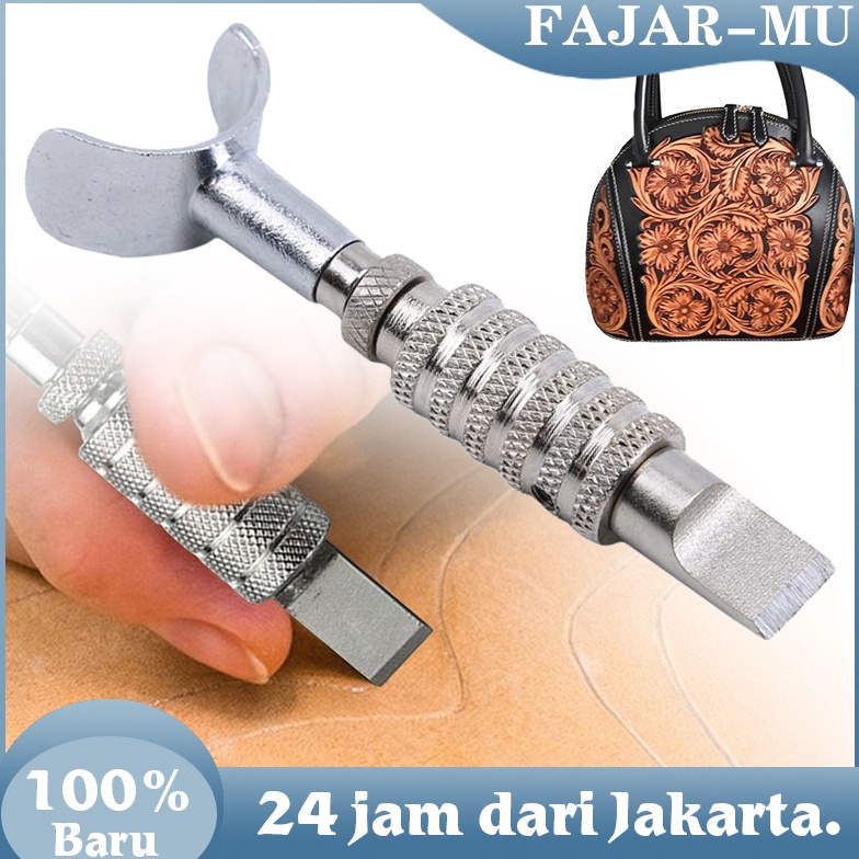 

Carving Knife Handmade Kulit Ukiran Rotary Handmade Adjustable Swivel Leather Tools Rotating Blade ART E9Z6