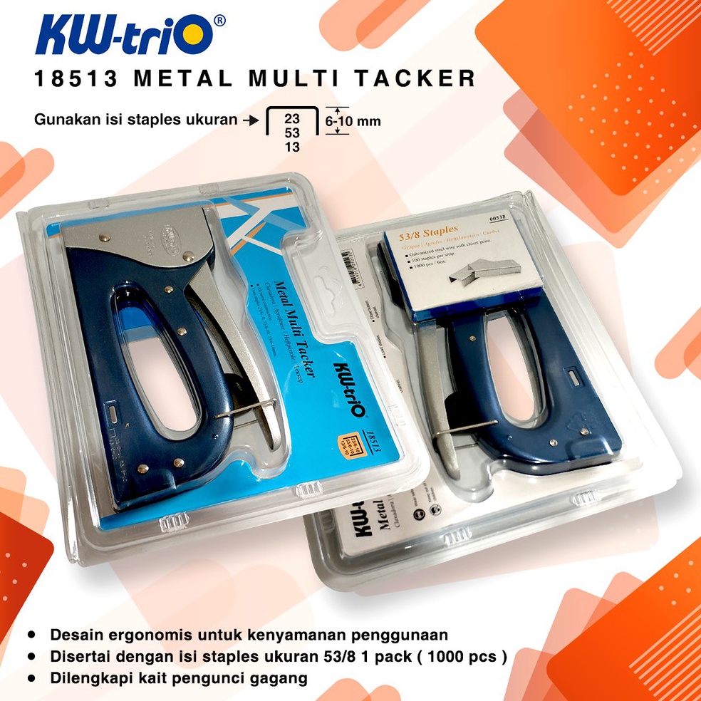

Stapler Tembak Guntacker tekker KwTrio 85136 18513 Tacker BONUS ISI6 ART B1M7