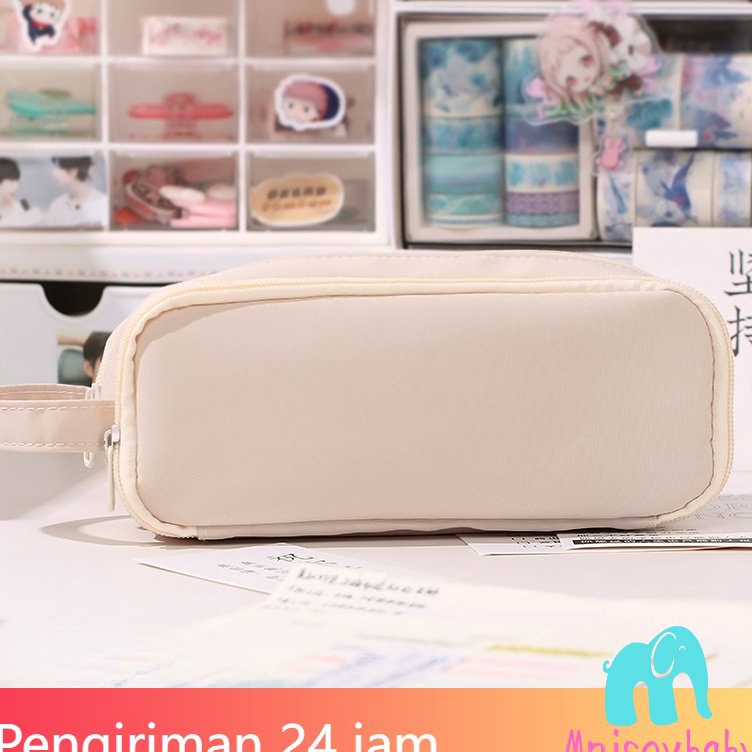 

223 Baru Kapasitas Besar Tempat Pensil In Jepang Sederhana Kecil Segar Versi Korea Dari Tempat Pensil MultiFungsi Flip Pena Case ART J5K7