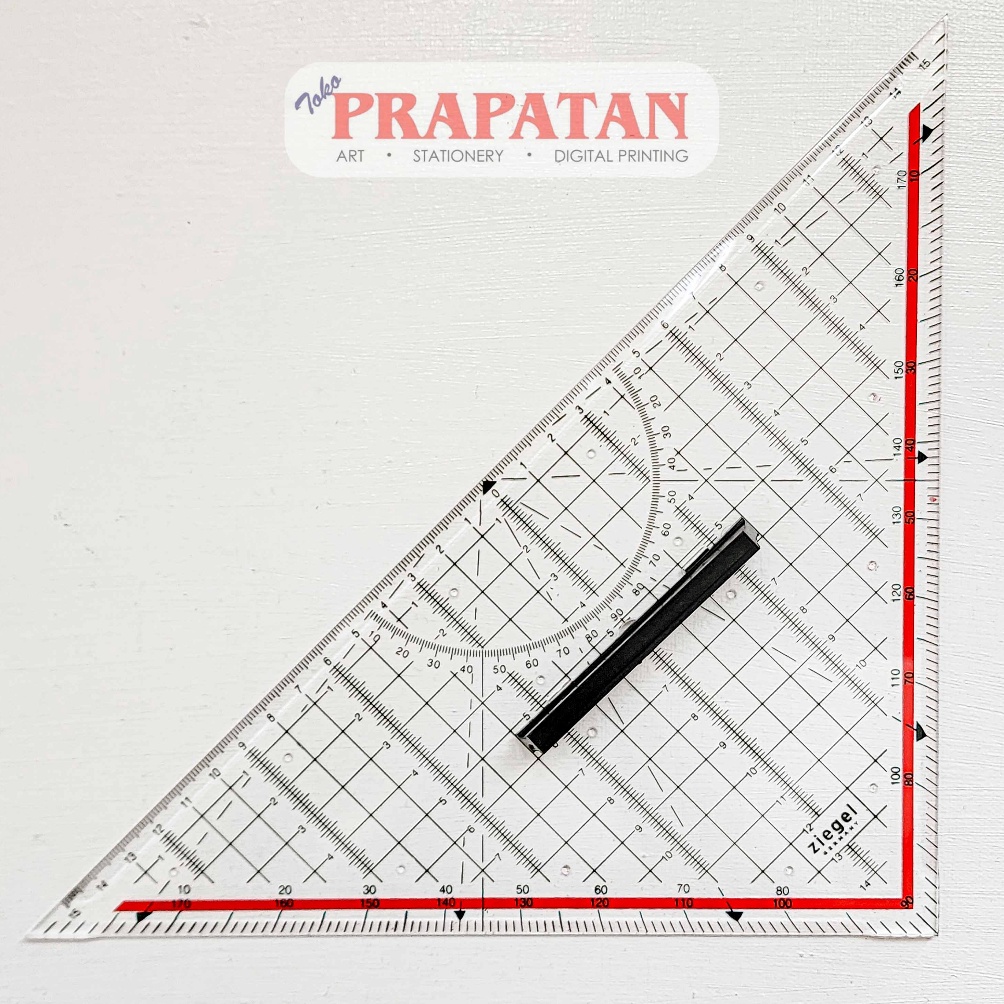 

Ziegel Penggaris Segitiga No81943 Triangle Ruler ART E6M7