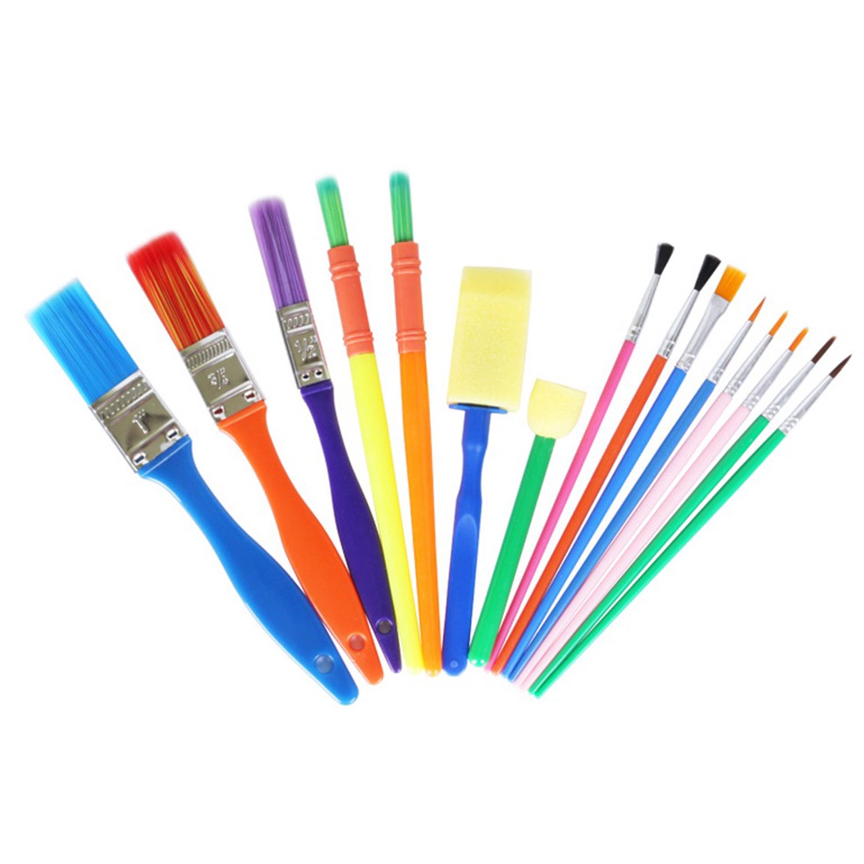 

15Pcs Set Paint Brush Anak kuas Lukis Graffiti ART P4J9