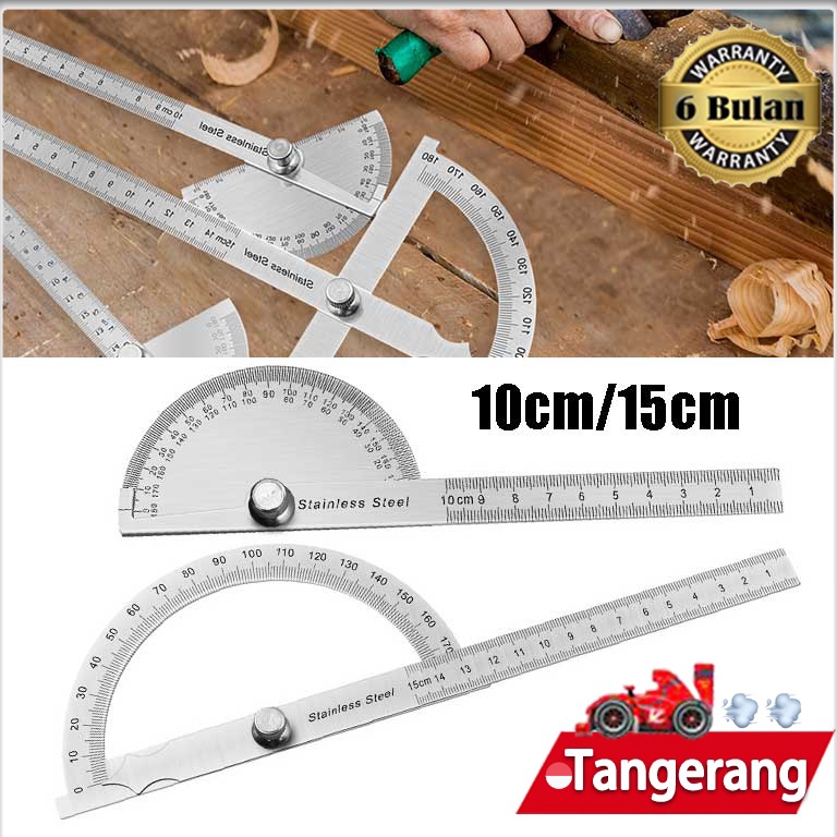 

Penggaris Busur Derajat 18 Derajat Stainless Degree Protractor Pengukur Sudut Penggaris Busur Alat Ukur Sudut ART B4V2