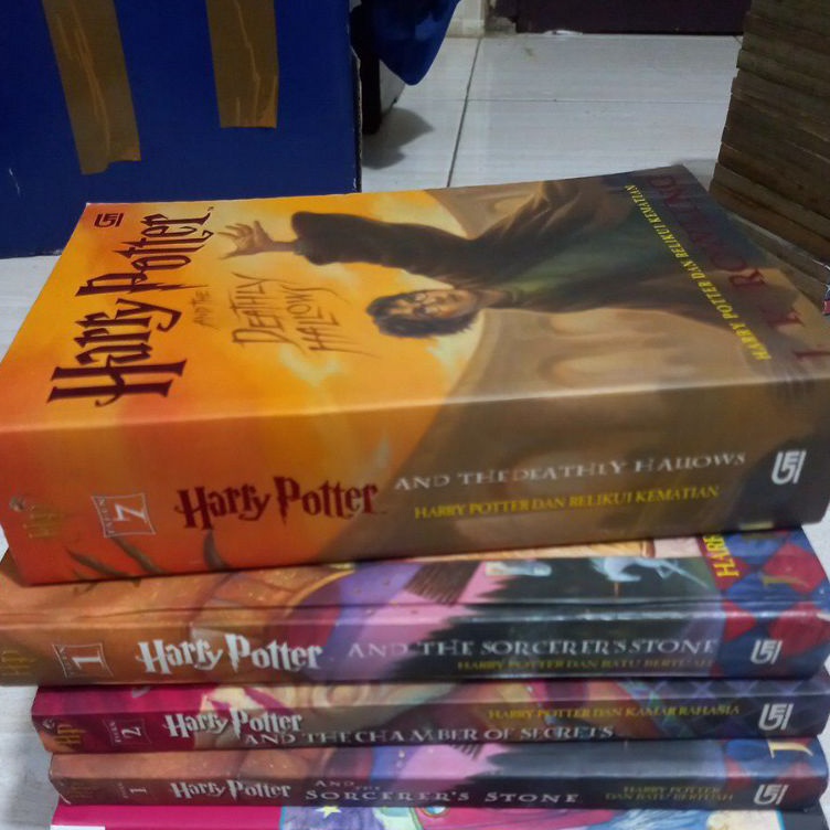 NOVEL HARRY POTTER BHS INDONESIA ORIGINAL BEKAS ART W6K6