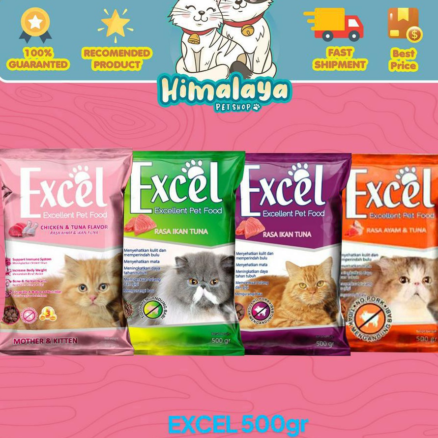 PROMO MURAH Makanan kucing kering murah EXCEL 5gr  Makanan kucing kering freshpack 5gr
