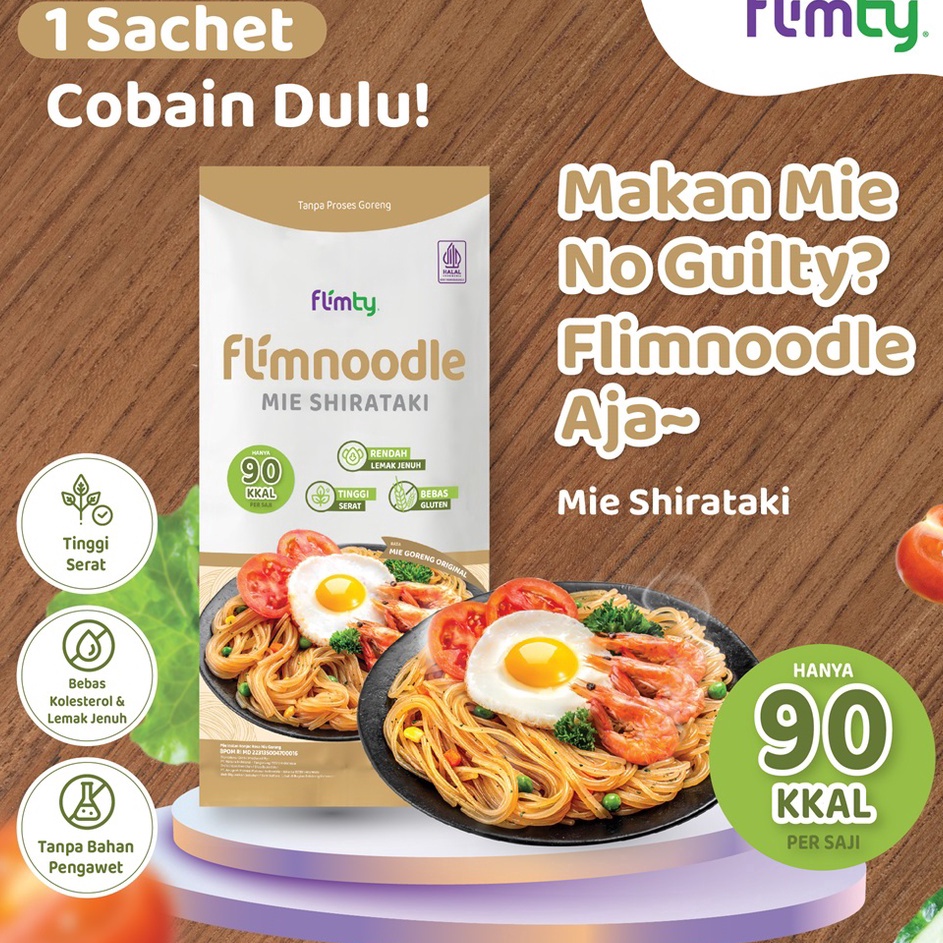 

PROMO SALE Flimnoodle Mie Shirataki Tanpa Proses Goreng 1 Pcs