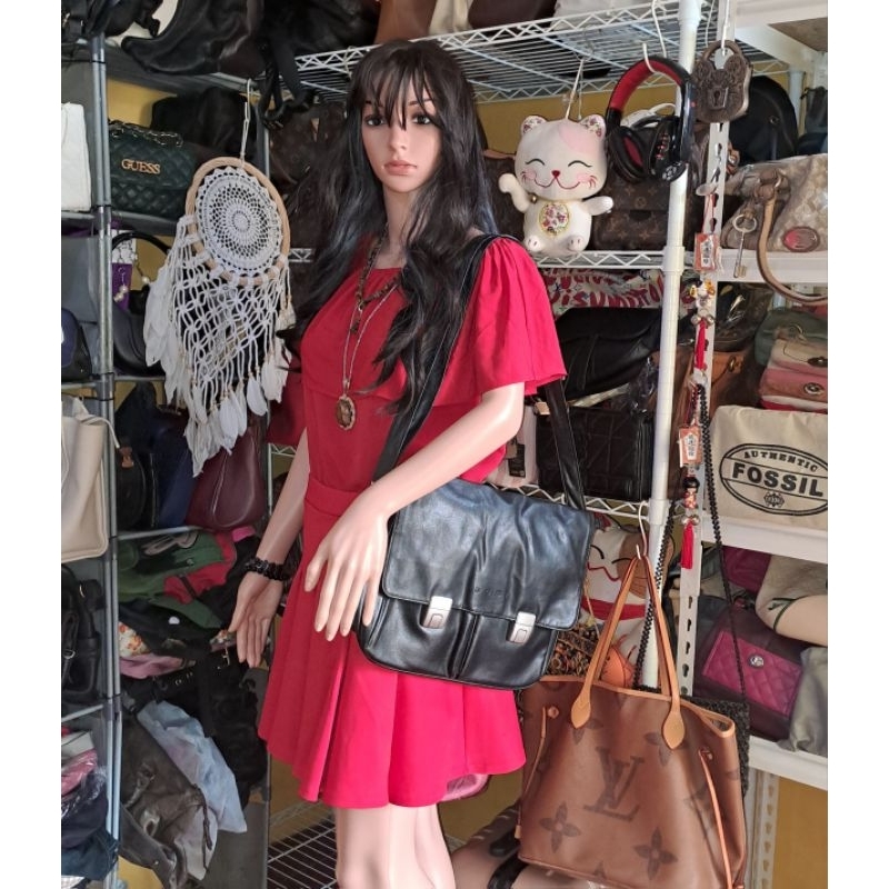 Tas Laptop SUBI Kulit Preloved Seken Bekas