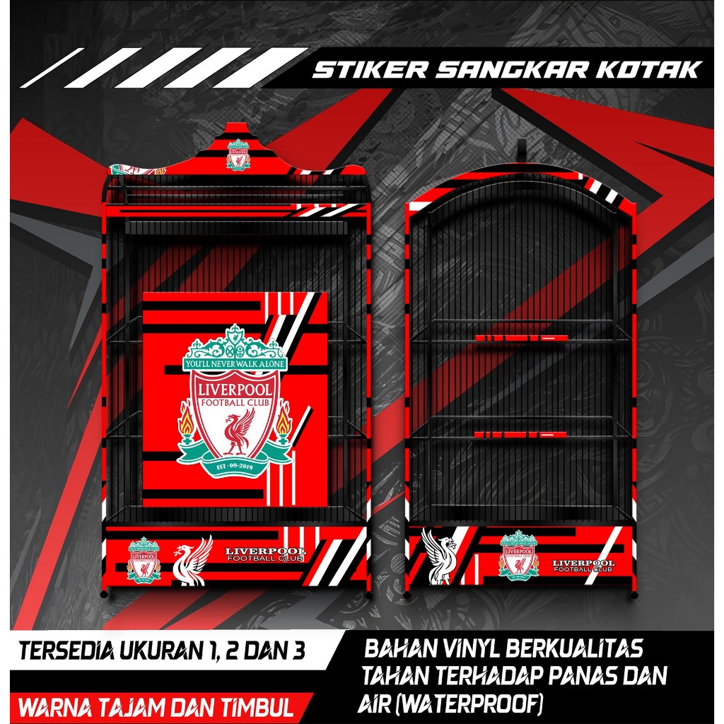 

Stiker Decal Sangkar Burung Kotak, Kosan, Koper, Kenari, Kacer, Cucak Ijo, Liverpool, Anti Air