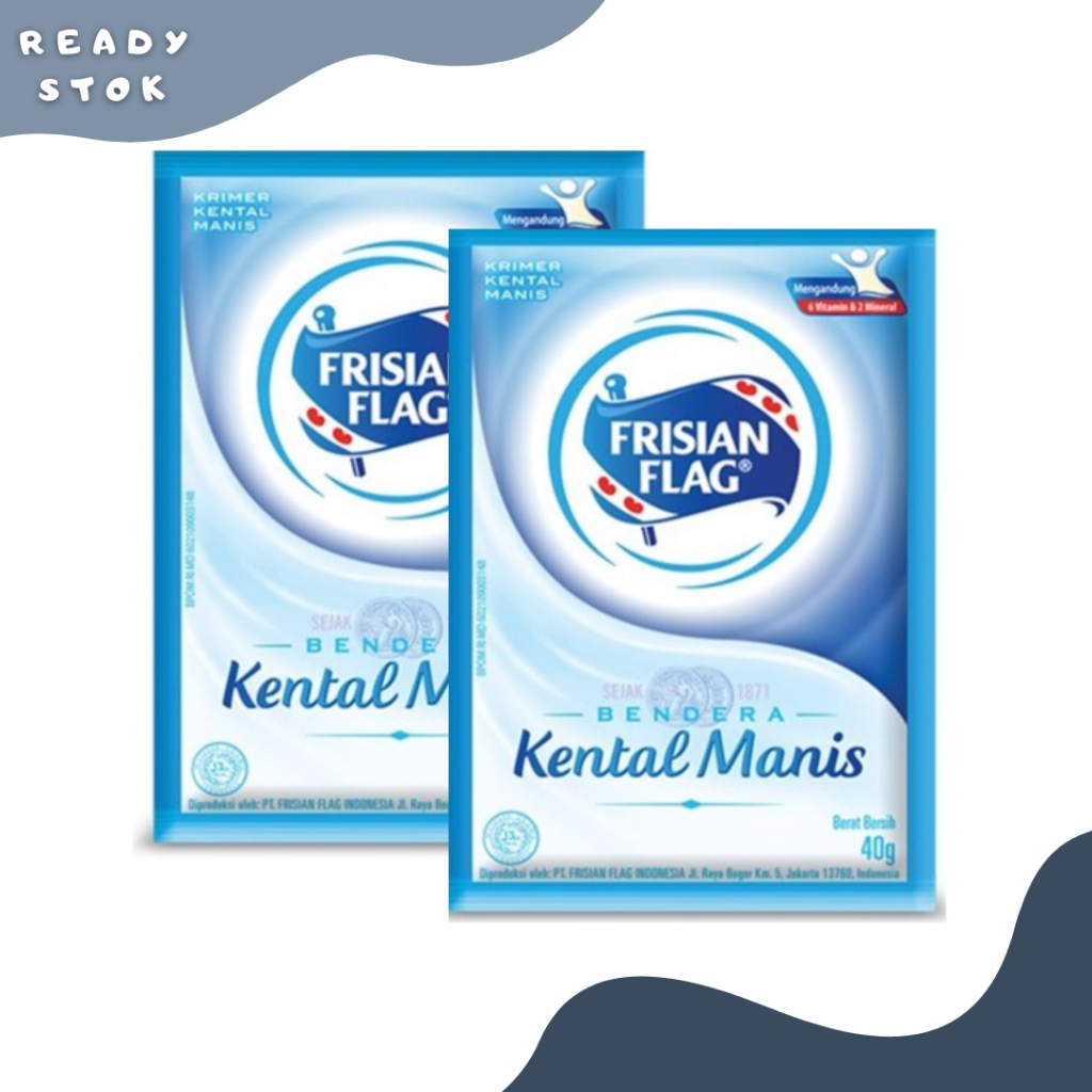 

Frisian Flag Kental Manis Putih/ Susu Bendera Vanilla 38g