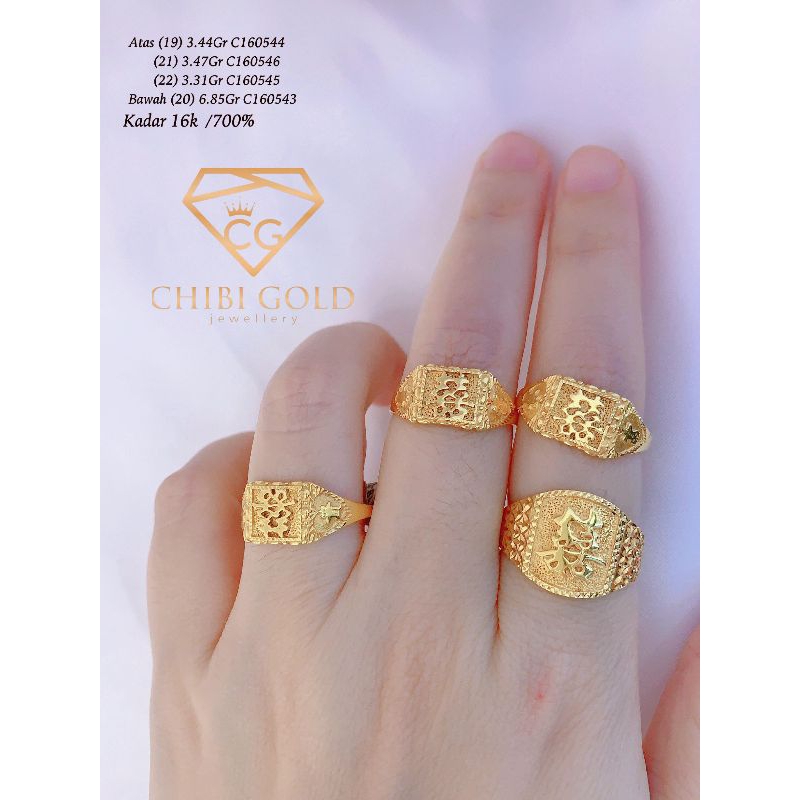CHIBI - Cincin xuang xi  emas 700 kadar 16k - chibi