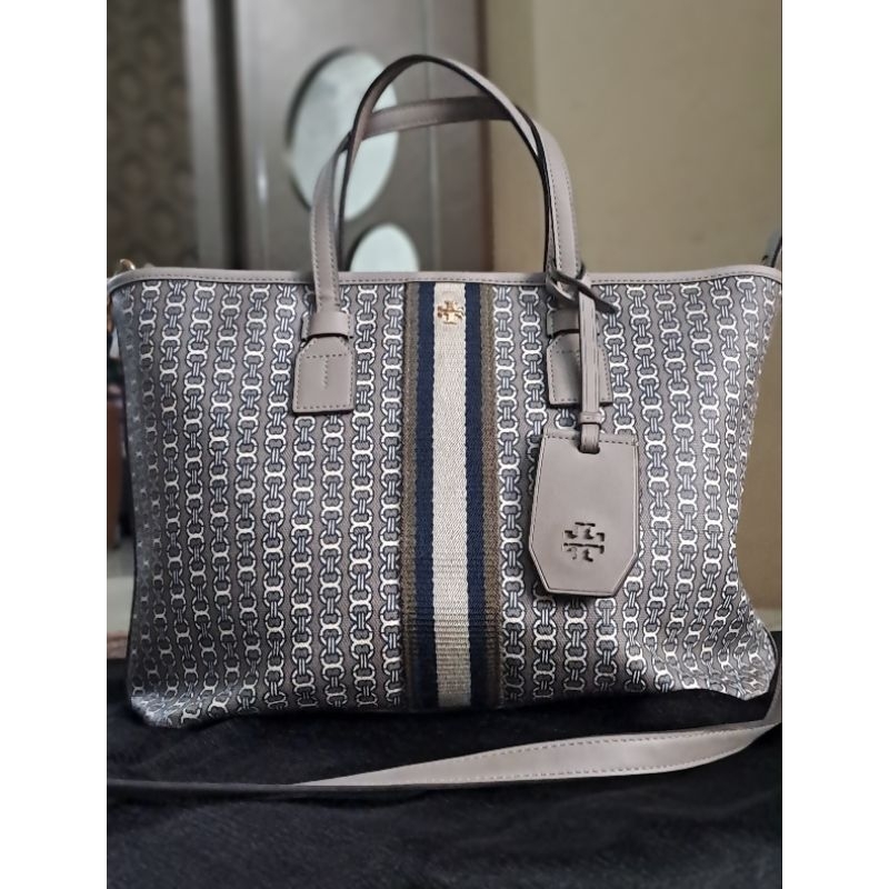 Tory Burch Gemini Link Canvas Authentic 100% [Preloved]
