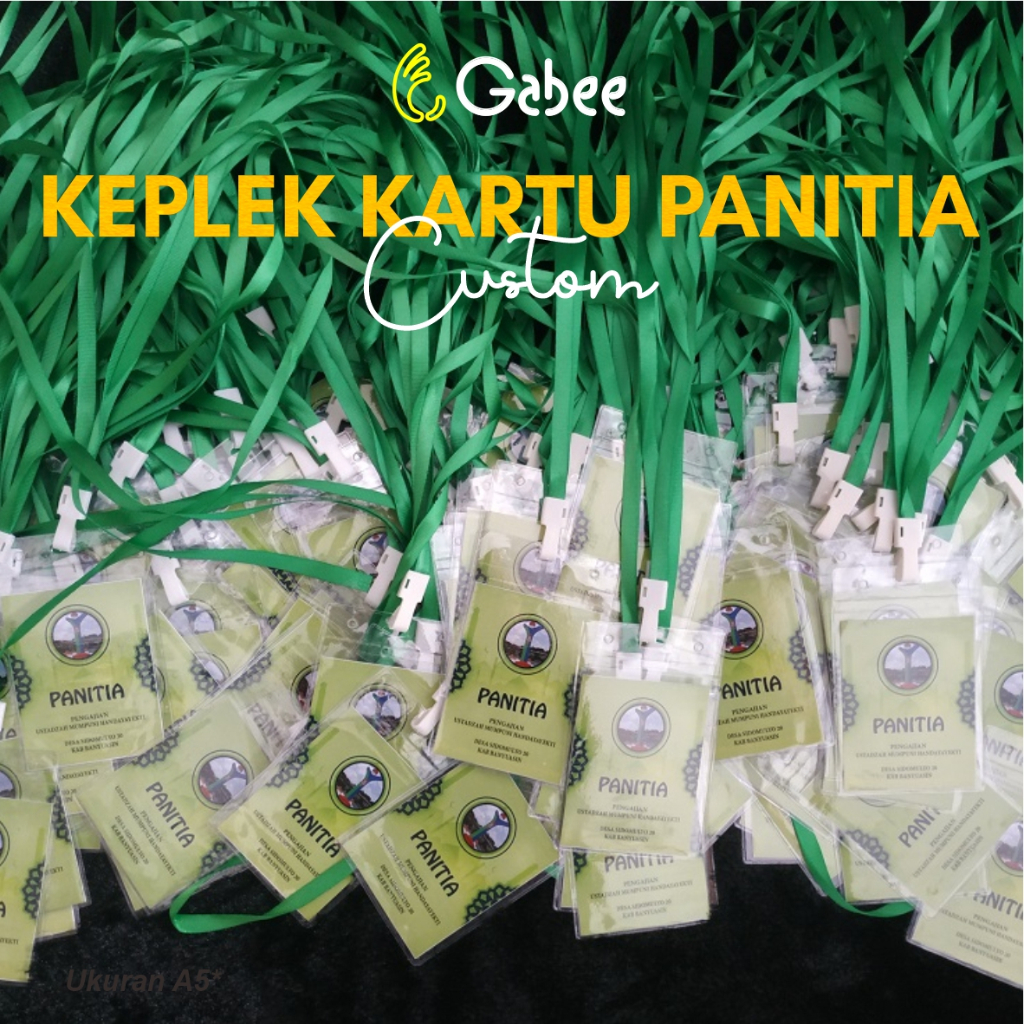 NAME TAG / KARTU PANITIA / KEPLEK / CO CARD / ID CARD / KALUNG PANITIA / INCLUDE MIKA TALI & KERTAS