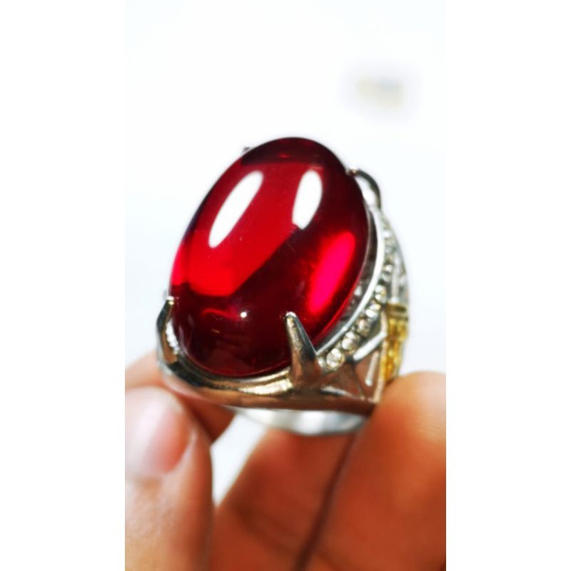 Batu permata ruby siam jumbo