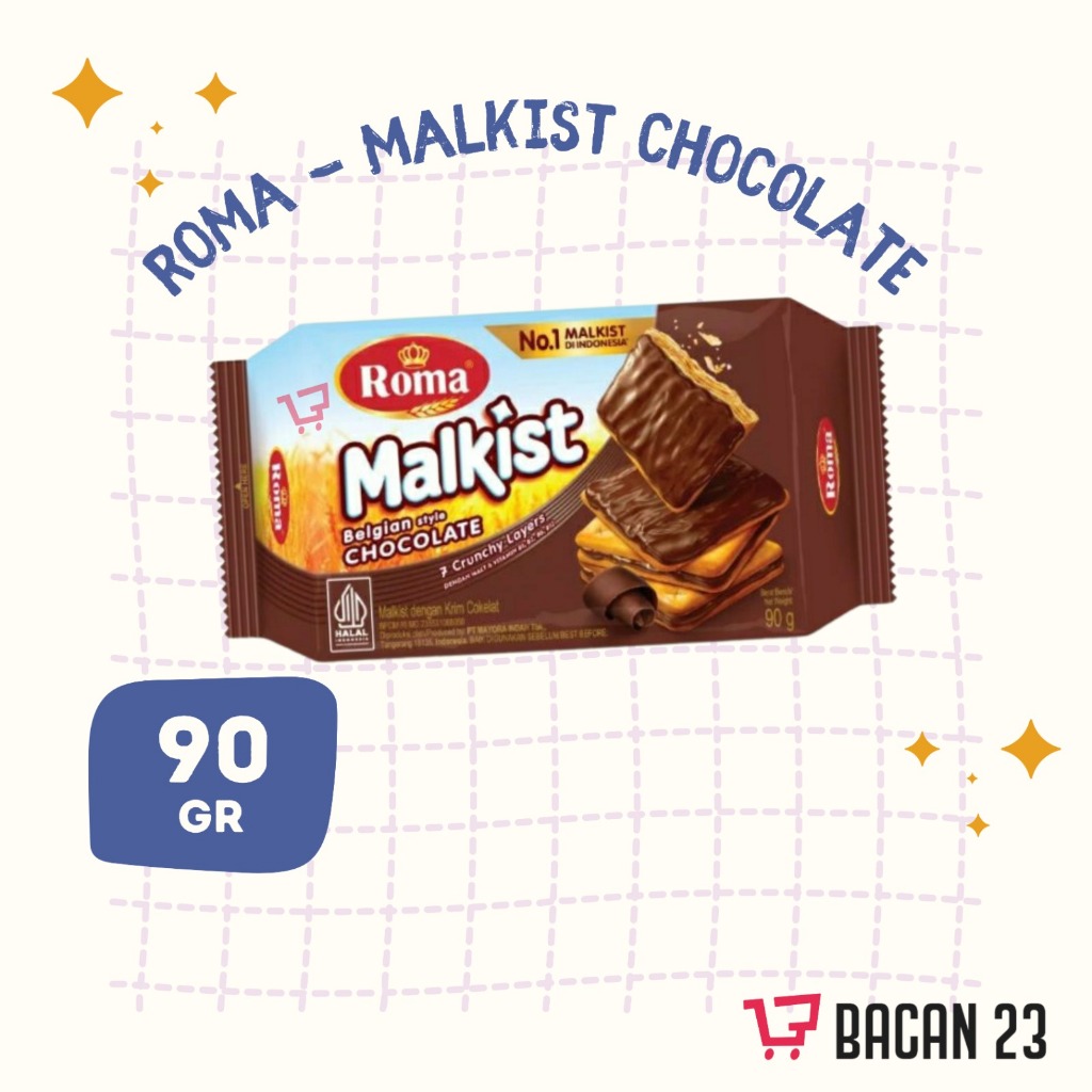 

Biskuit Roma Malkist Cokelat (90 Gr) / Malkist Roma - Malkist crunchy Layers