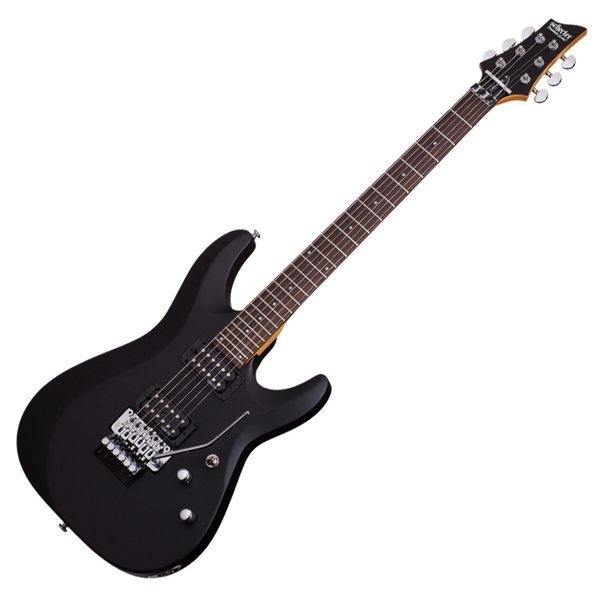 Gitar Elektrik Schecter C6 FR Deluxe Satin Black Electric Guitar Original