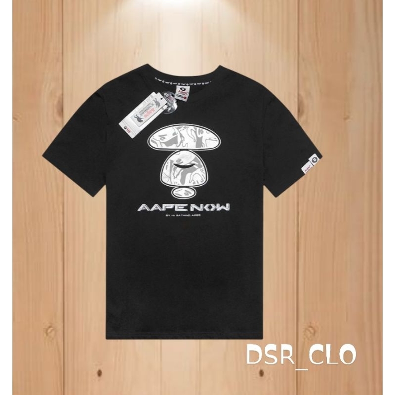 Kaos Bape Aape By A Bhating Aape Liberty Walk T-shirt Black