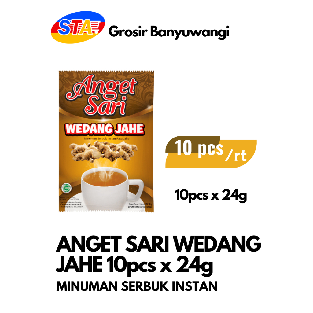 

[BWI] ANGET SARI WEDANG JAHE ISI 10 PCS | MINUMAN SERBUK