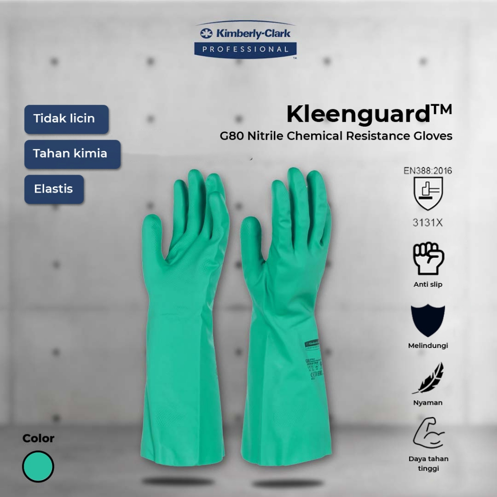 KLEENGUARD G80 Nitrile Chemical Resistance Glove - Sarung Tangan Tahan Kimia