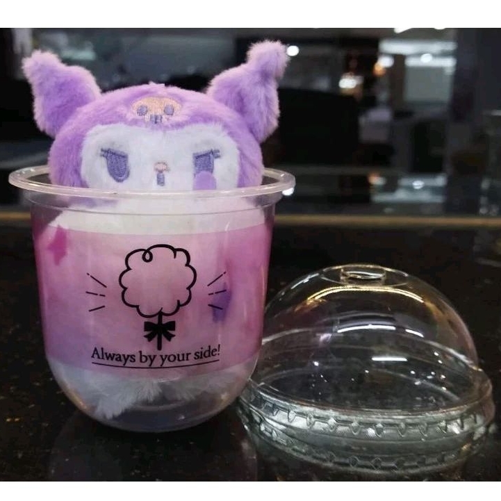 New Sanrio Cotton Candy Milk Tea Plush Doll Kuromi Collection