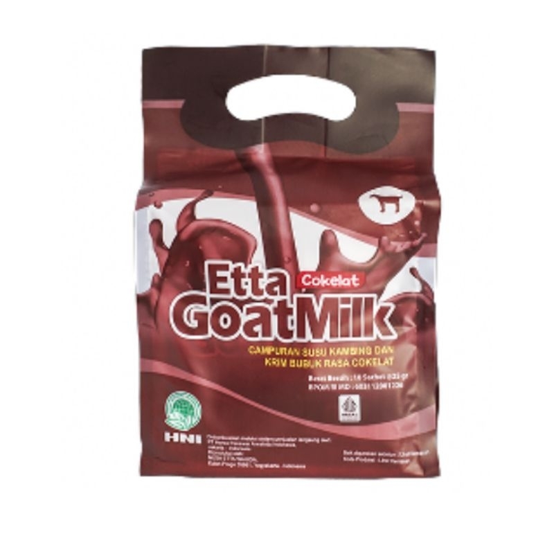 

susu kambing ettawa/etta goat milk HNI HPAI RASA COKELAT
